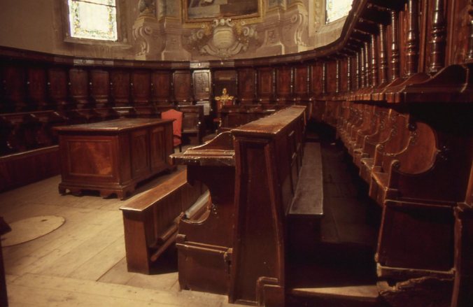 Coro Chiesa di San Nicolò di Carpi prima del restauro - Foto Il Restauro srl - (R.E.) 