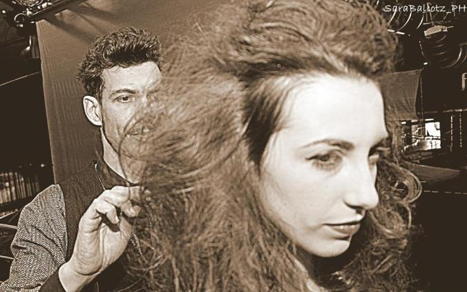 Maurizio Daddona all'opera per sfilata Italghisa - aprile 2014