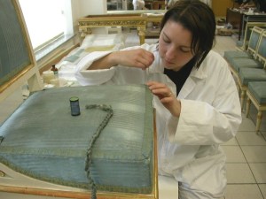 restauri tessili elementi di Palazzo Stanga - da Archivio fotografico RT Restauro Tessile