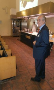 Il Rettore Maestro Chef Gualtiero Marchesi durante una lezione- 11 luglio 2014