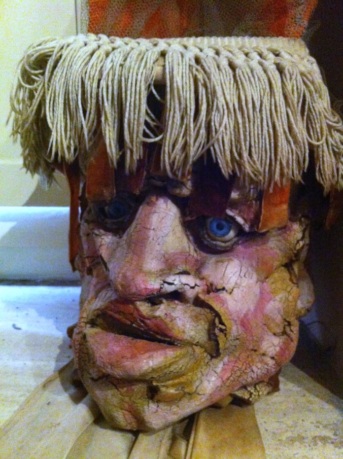 Testa di burattino creata da Otello Sarzi