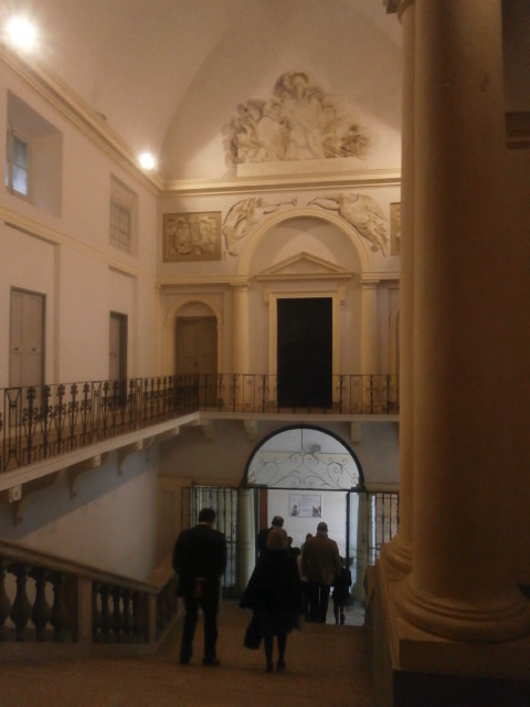 Ingresso delle sale di Alma Scuola di Cucina - Reggia di Colorno, martedì 5 maggio 2015