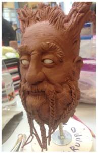 "maquette" di Andrea cioè lo studio preparativo di dimensioni inferiori a quelle naturali che serve a capire come sarà l'aspetto e i volumi della creatura finita